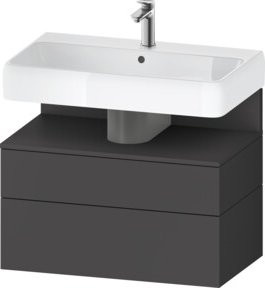 Duravit Waschtischunterschrank Qatego in Grau Matt, B/T/H: 79 x 47 x 59 cm - Bild 1
