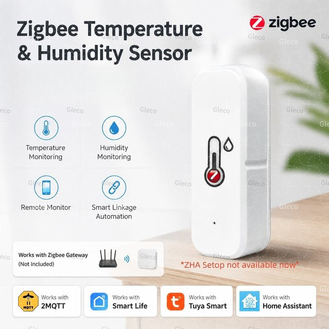 Tuya Zigbee 3.0 Mini-Temperatur- und Luftfeuchtigkeitssensor für dein Smart Home in Weiß - Bild 1