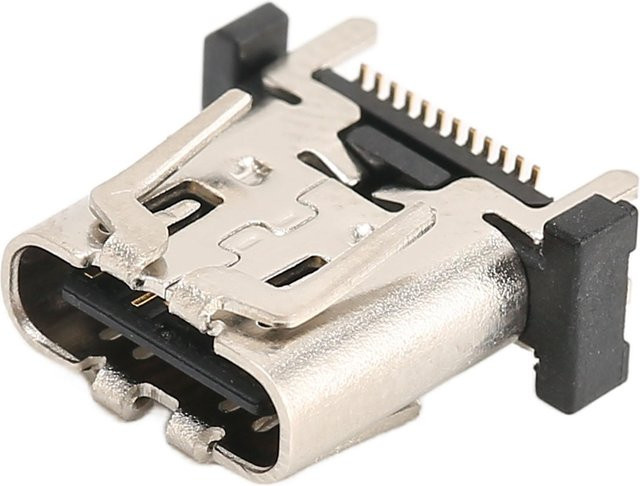 KONNWEI USB-C Ladebuchsen Ersatzanschluss für Playstation 5 Spielkonsole in Weiß und Silber - Bild 1