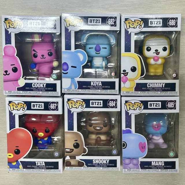 Funko BT21 Anime-Freunde Pops Vinyl-Actionfiguren, Set / Bundle, Kunststoff, Bunt / Mehrfarbig, Nicht für Kinder unter 3 Jahren - Bild 1
