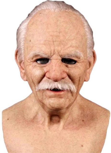 Teufel Maske, Gesichtsmaske, Beige, Fantasy, Gummi, Zubehör - Bild 1