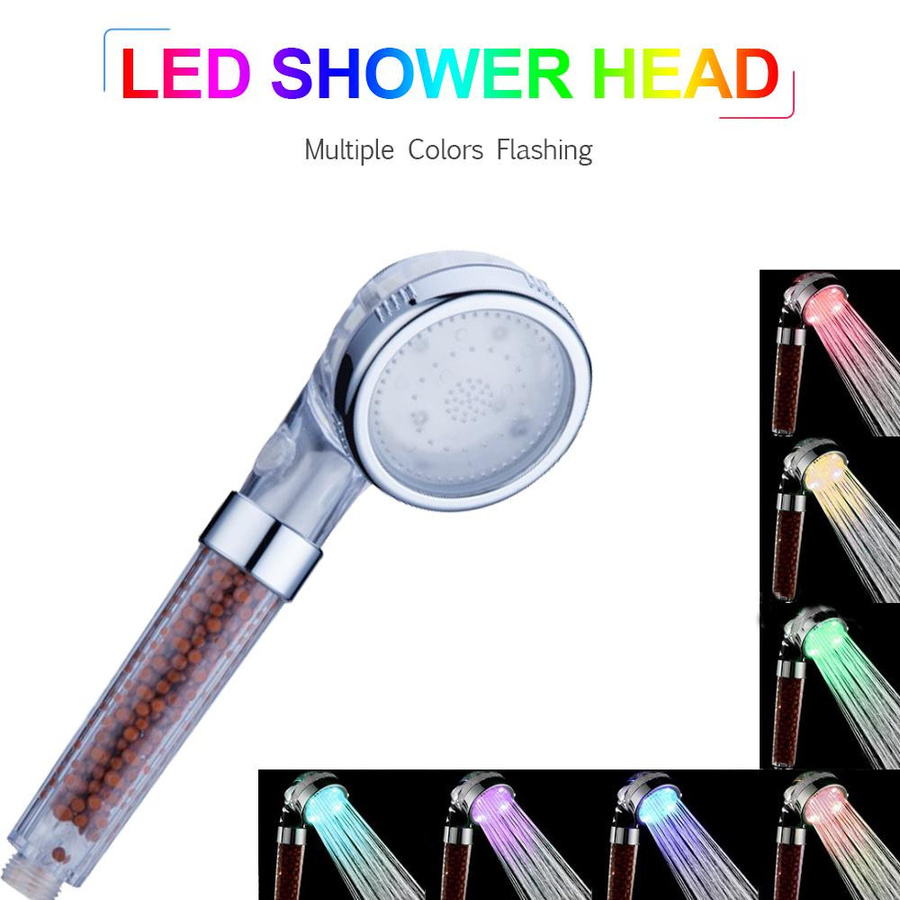 CosyHome LED-Handbrause mit Ionenfilter und automatischem Farbwechsel in Multicolor - Bild 3