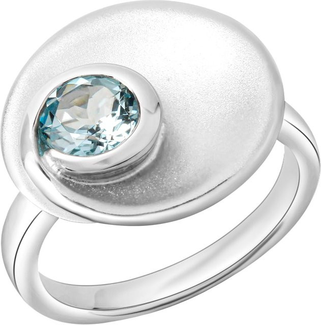 Celesta Ring 925 Silber, matt, Blautopas, Damen - Bild 1