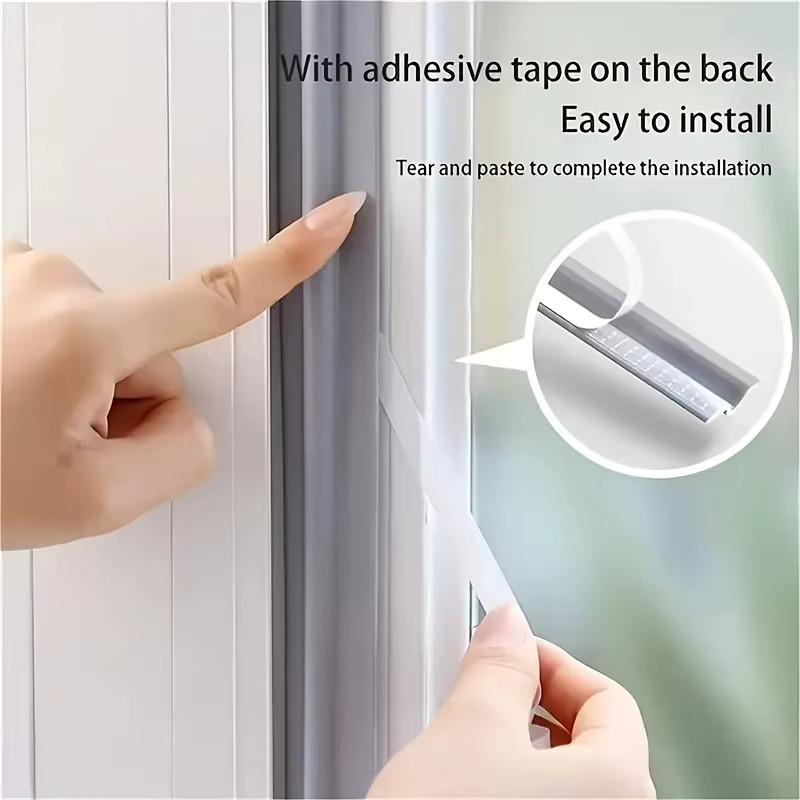 Winddichte und wasserdichte Fensterdichtungsstreifen aus schwarzem EPDM-Gummi für nach innen öffnende Fenster zur Schalldämmung - Bild 5