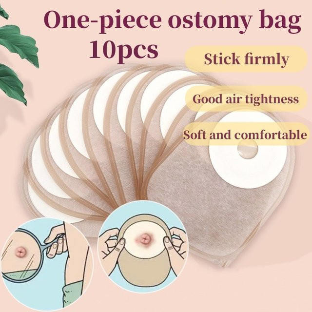 10 Stück Kolostomiebeutel Einweg-Einteiler, Geschlossen, Unisex - Bild 1