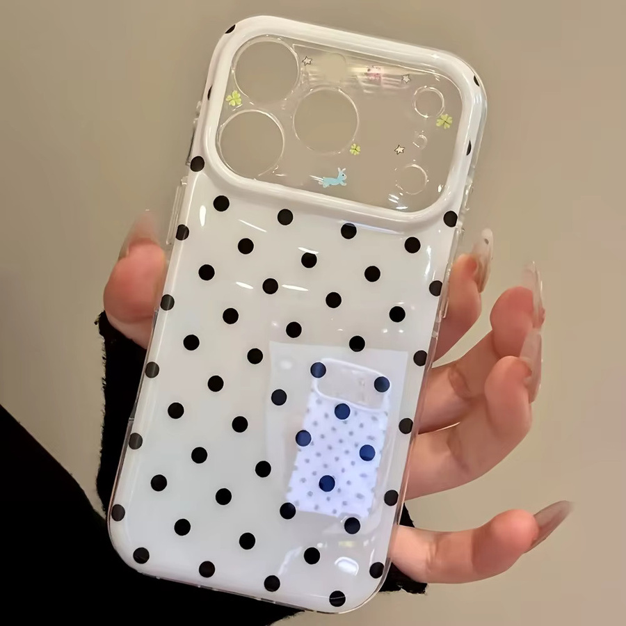 Stoßfeste Handyhülle mit minimalistischem Polka-Dot-Muster für iPhone 11 bis iPhone 17 Pro Max in kreativem Design - Bild 3