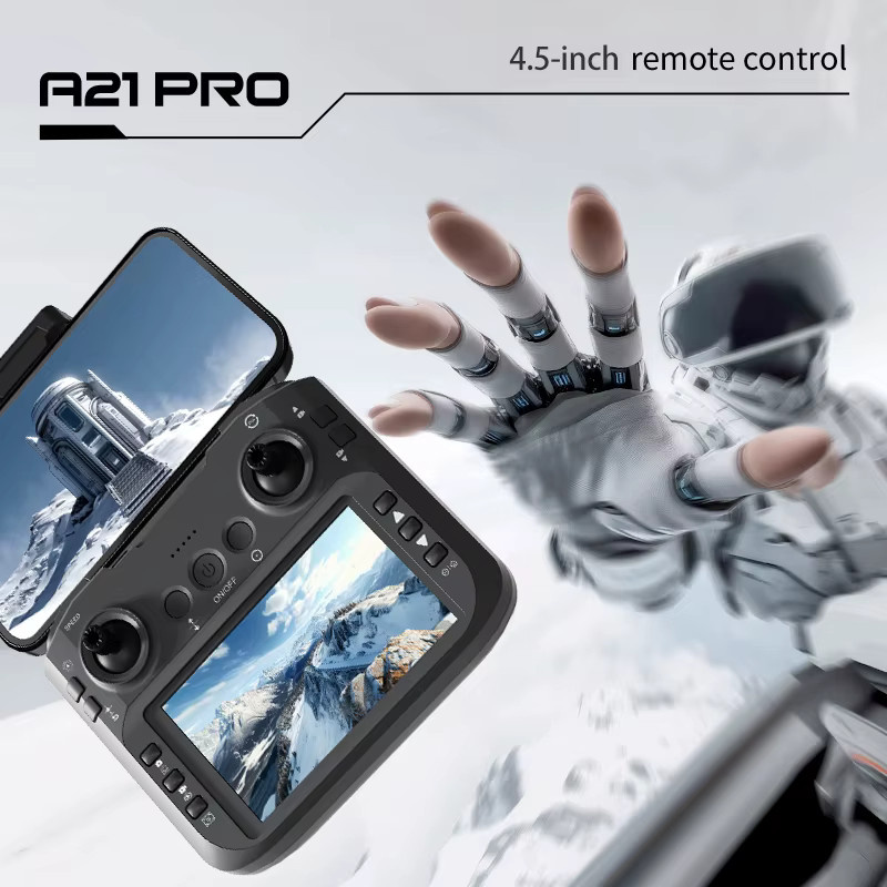 WDSZKMYF A21 PRO Drone, Quadcopter, 4K HD Weitwinkel Kamera, WiFi, Schwarz - Bild 5