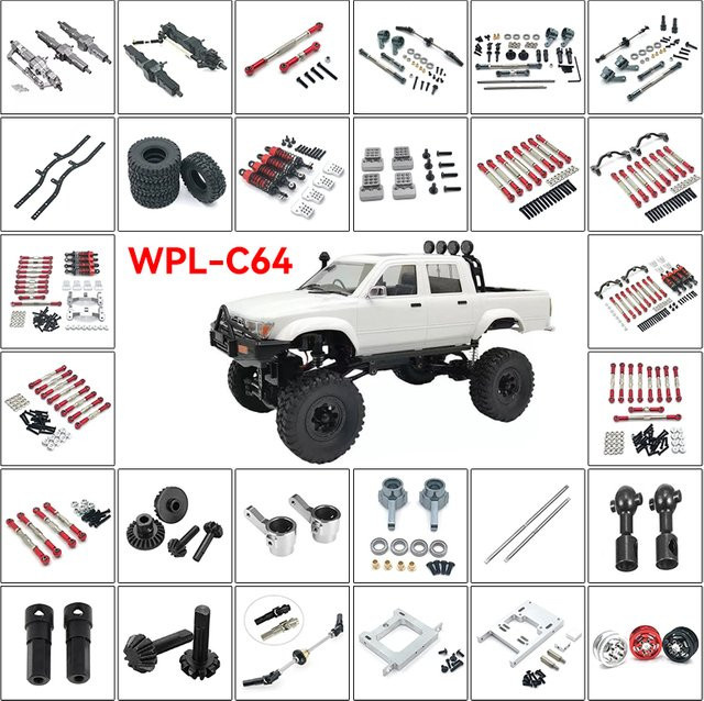 WPL RC Metall-Aluminium Upgrade-Kit, 1:16, Zubehör - Bild 1
