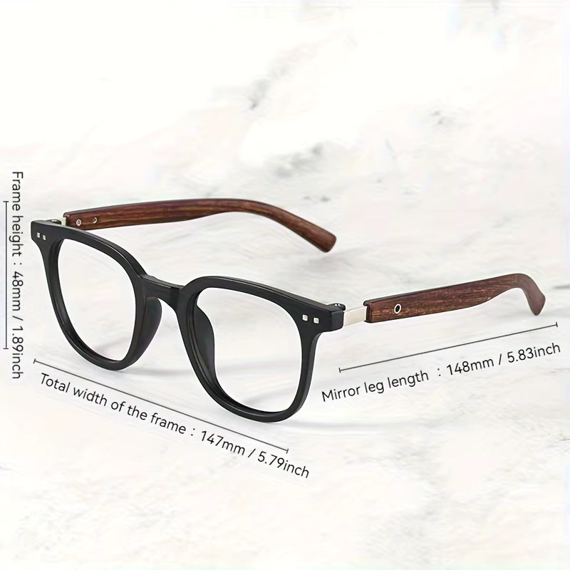 DIXSG Korrektionsbrille, quadratisch, Vollrand, schwarz, Damen - Bild 3