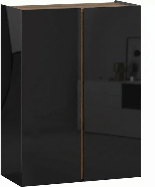 HOMCOM Schuhschrank modern in Schwarz mit Hochglanz-Finish und Soft-Close-Türen, B/T/H: 70 x 33,5 x 95 cm - Bild 1