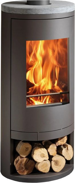 Panadero Kaminofen Sydney aus Stahl und Naturstein in Schwarz mit 7,4 kW Leistung - Bild 1