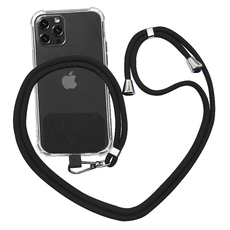 Ricestate Universelles Telefon-Lanyard mit Patch in Grau, verstellbares Handy-Hängeseil als Anti-Verlust-Umhängeband für dein Smartphone - Bild 4