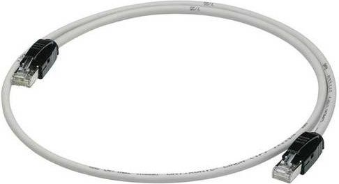 Hager HTG481H RJ45 Patchkabel Ethernet LAN in Weiß, Länge: 1 m - Bild 1