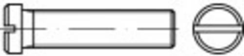TOOLCRAFT Flachkopfschrauben M3 10mm Schlitz DIN 920 aus Stahl, 100 Stück - Bild 1