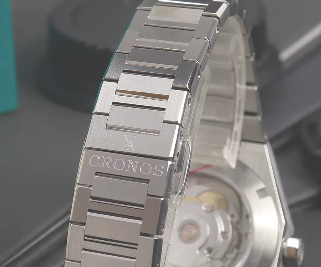 Cronos Armbanduhr Automatik, Edelstahl, Silber, 39 mm, Herren - Bild 5