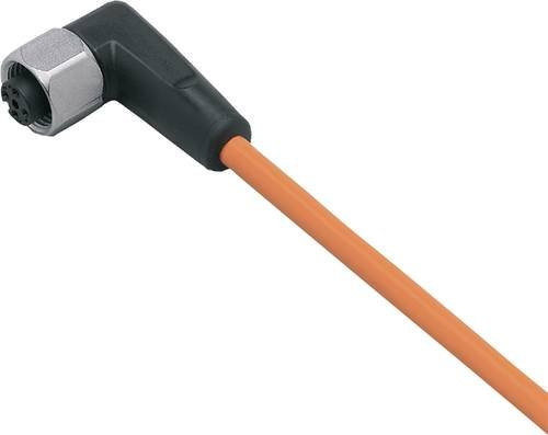 ifm electronic Anschlussleitung EVT077 Buchse gewinkelt, 5 Polzahl, orange, 5 m - Bild 1