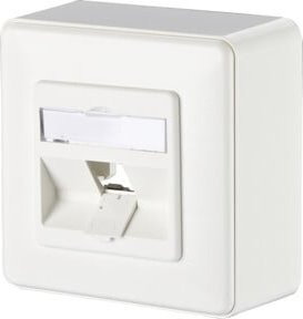 NETCOM E-DAT Anschlussdose modul 8(8) AP 1309140002-E weiß Aufputz - Bild 1