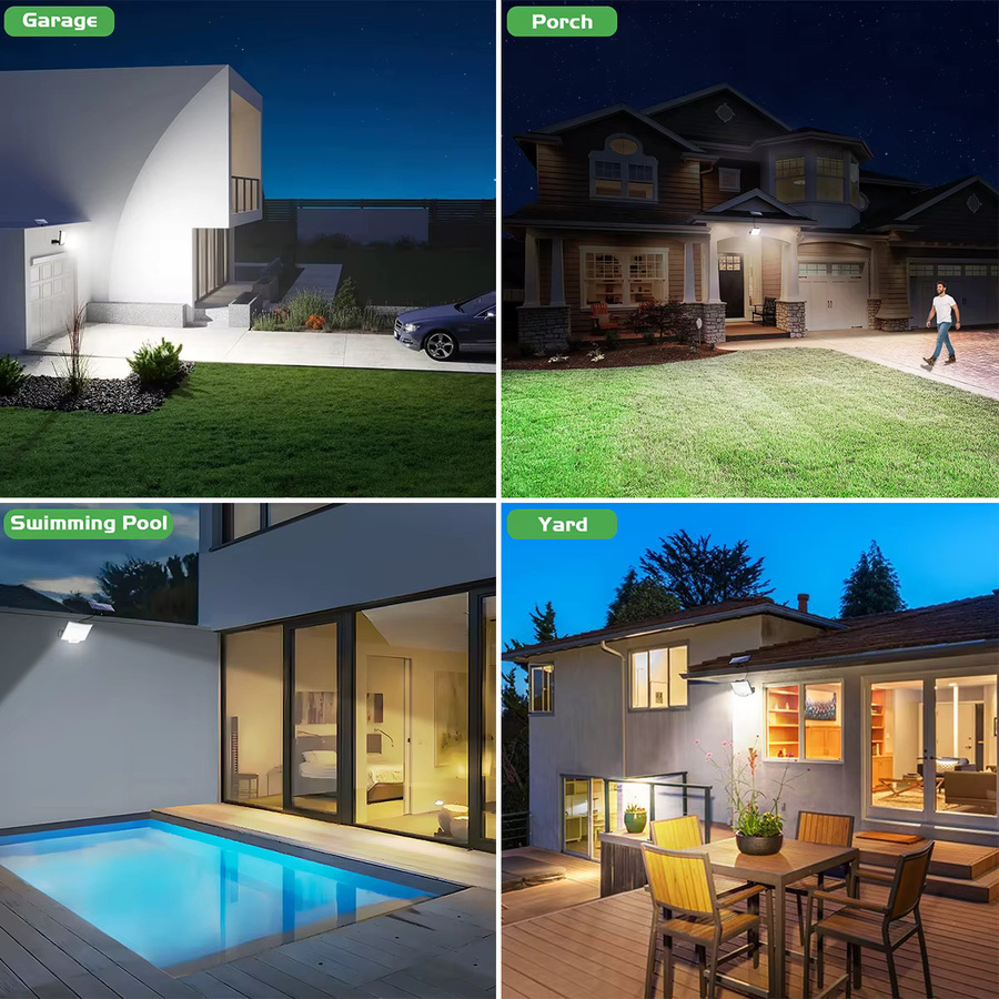 AMARYLLIS LED Solar-Wandleuchte in Schwarz mit Bewegungssensor und IP65 Wasserdichtigkeit für den Außenbereich - Bild 6