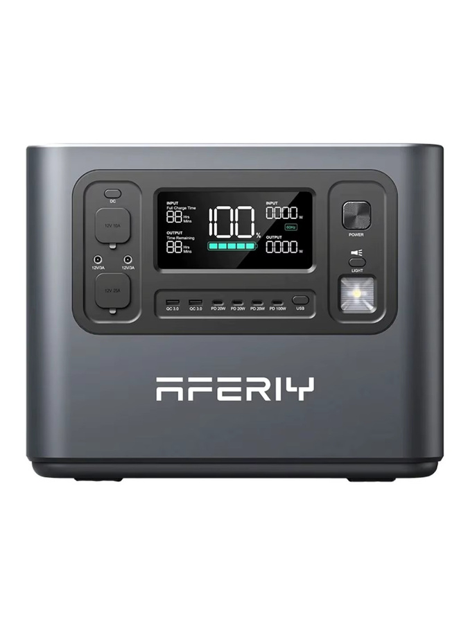 AFERLY P210 Solargenerator Tragbare Powerstation mit 2048Wh LiFePO4-Akku und 2400W in Grau - Bild 6