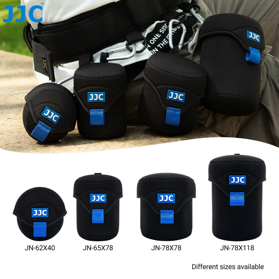 JJC Neopren-Objektivtasche in Schwarz für Canon, Nikon, Fuji, Fujifilm und Olympus - Bild 5