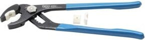 BGS Armaturen-Spezialzange Connectoren-Zange 75120 mit Kunststoff-Schutzbacken in Blau, Länge: 250 mm - Bild 1