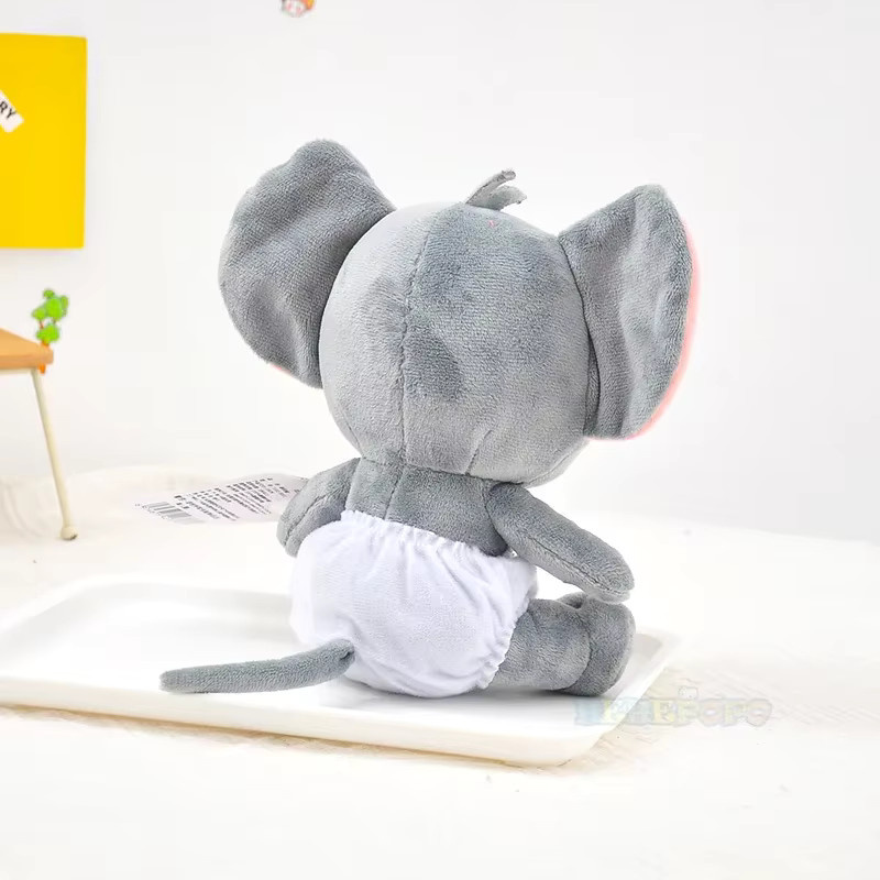 HUGKIS Tom und Jerry Plüschtiere, Tom Katze und Tefie Maus, 18 cm - Bild 2