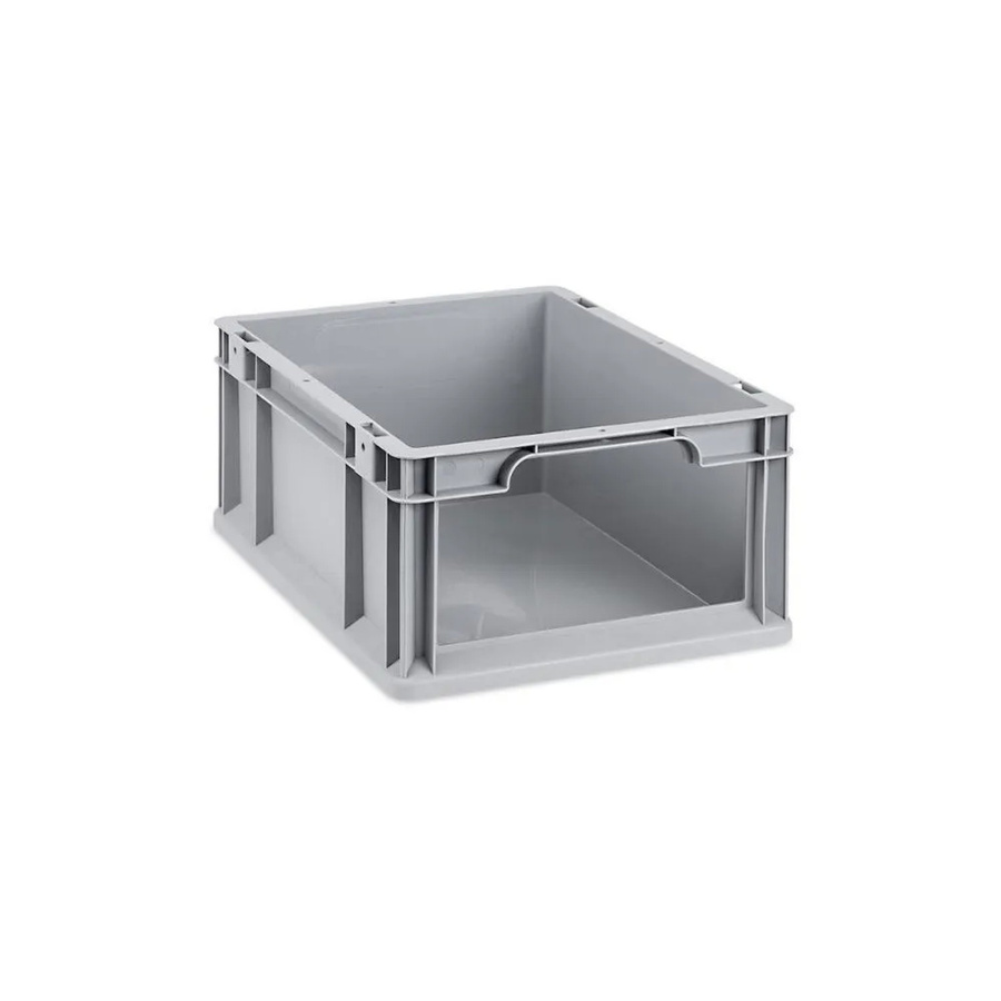 PROREGAL Eurobox NextGen Store Eurobehälter mit offener Front in Grau, H x B x T: 17 x 30 x 40 cm - Bild 2