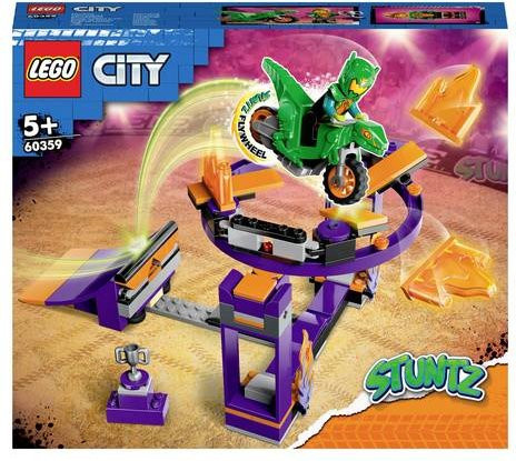 LEGO City 60359 Sturzflug-Challenge Stunt-Show mit Motorrad und Dinosauriermotiv - Bild 1