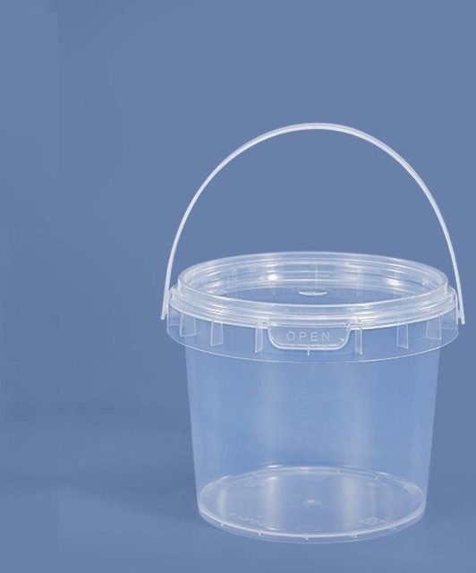 10 Stück Haoming Eiswürfelbehälter aus Kunststoff mit Snap-Lid in Transparent, 500 ml - Bild 1