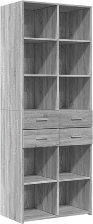 vidaXL Highboard Grau Sonoma modern B/T/H: 70 x 42,5 x 185 cm