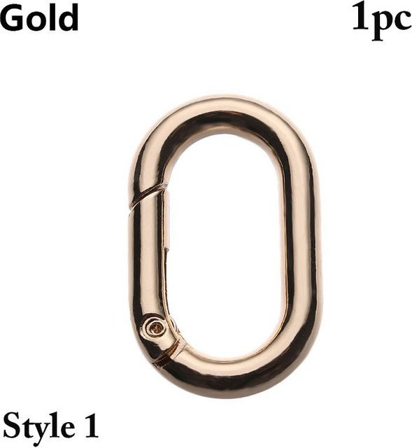 SHjiuyun Ovale Ringe, Gold-Style, Karabiner - Bild 1