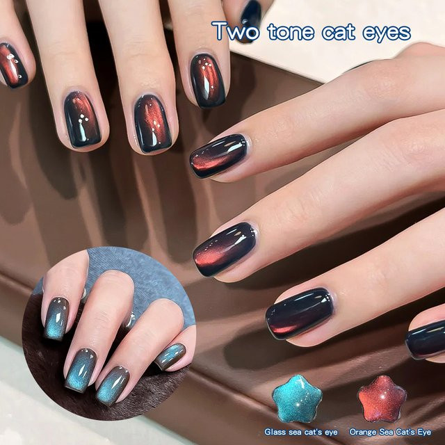 Kaniu Cat Eye Magnetischer Gel Nagellack, Orange, 5 ml - Bild 1