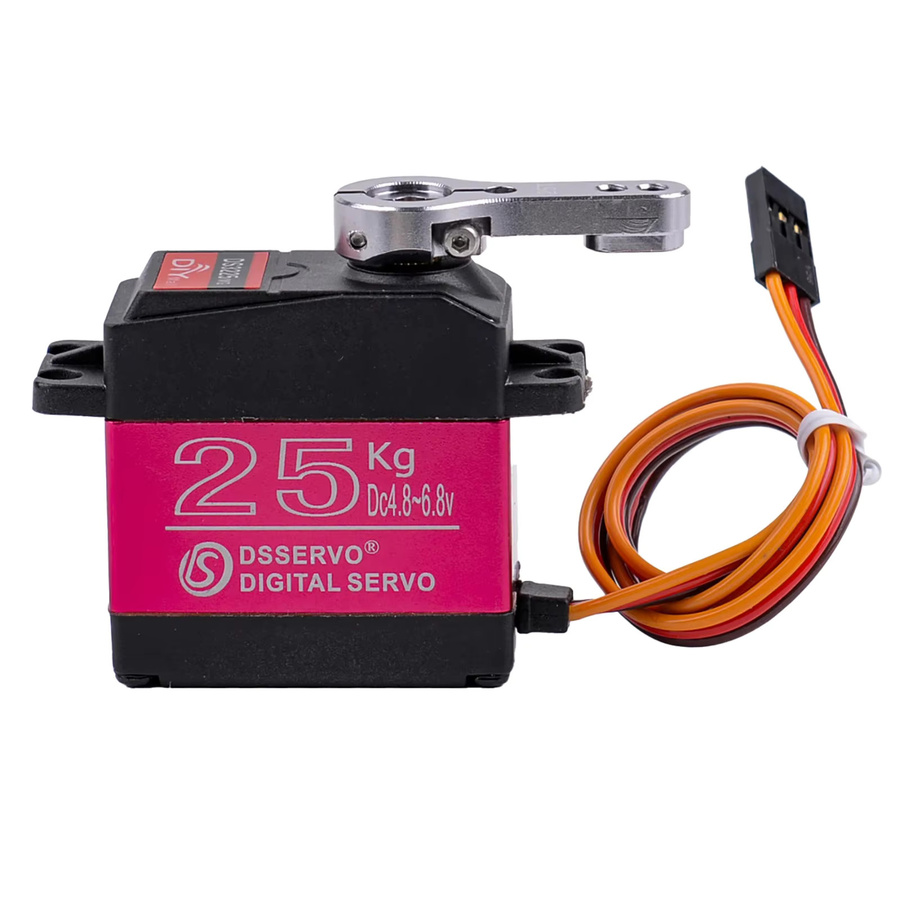 Stemedu DS3225 25kg High Torque RC Servo, Voll Metall Getriebe, 4-teiliges Set - Bild 3