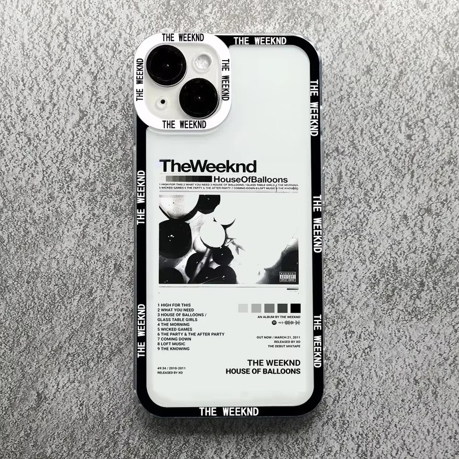 Remazy Minimalistische The Weeknd Poster Handyhülle für iPhone 17 16 15 14 13 12 11 Pro Max Mini X XS XR 7 Plus Air Stoßfeste Schutzhülle - Bild 2