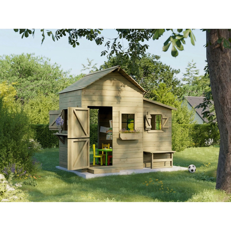 Prestige Garden Spielhaus Butterfly KDI aus Holz in Multicolour - Bild 2