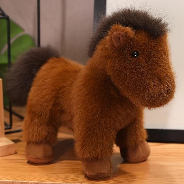 Kidsly Pony Plüschtier, braun, 23cm - Bild 1