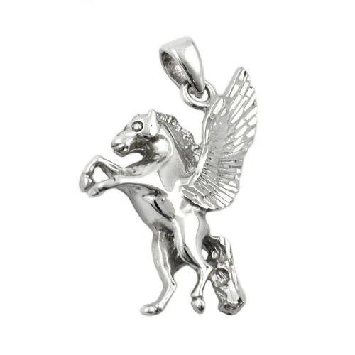 Colfem Anhänger Pferd mit Flügel, 925 Silber, Herren - Bild 1