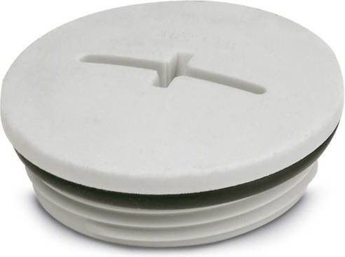 Phoenix Contact Verschlussschraube A-INSP-M32-68N-P-LG M32 aus Nylon in Grau und Weiß, 10 Stück - Bild 1