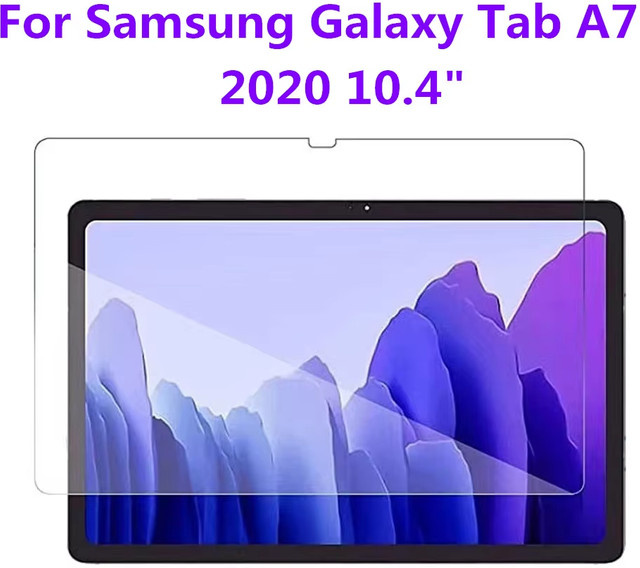 Samsung Displayschutzfolie aus gehärtetem Glas für Galaxy Tab A7 10,4 Zoll 2020 SM-T500 T505 T507, transparent - Bild 1