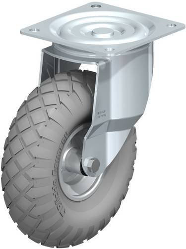 Blickle Lenkrolle L-P 263R-SG in Grau, verzinkter Stahl, Rad-Durchmesser: 260 mm, Tragfähigkeit: 150 kg - Bild 1