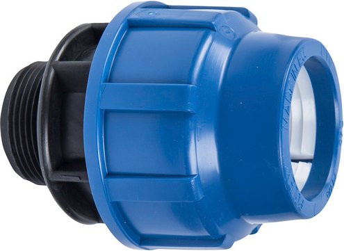 Cornat Übergangsstück Reducer aus Polypropylen in Blau mit 1 1/4 Zoll - Bild 1