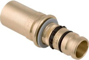 Geberit Mepla Übergang 20-18mm mit Einschub in Gold und Transparent - Bild 1