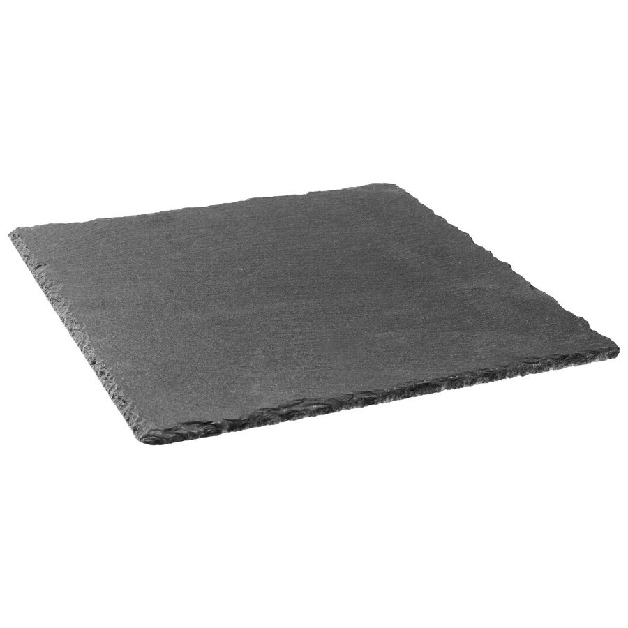 Zandiara Servierplatte Stoney in Schwarz, quadratisch aus Schiefer - Bild 2