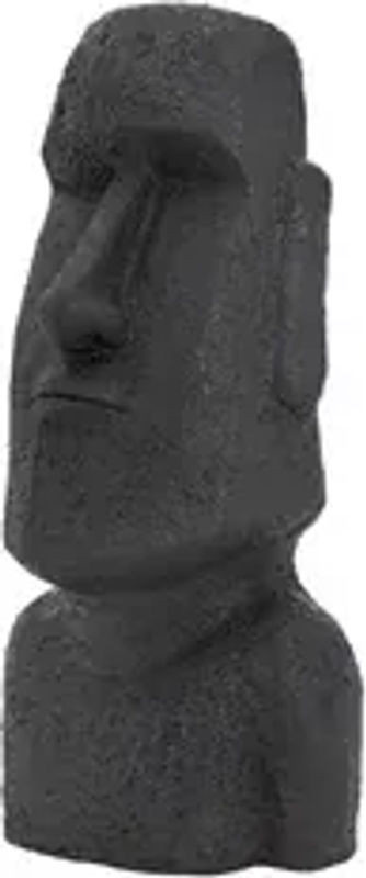 Osterinsel Kopf Figur ECD Germany in Grau aus Kunstharz, H x B x T: 78 x 37 x 26 cm - Bild 1