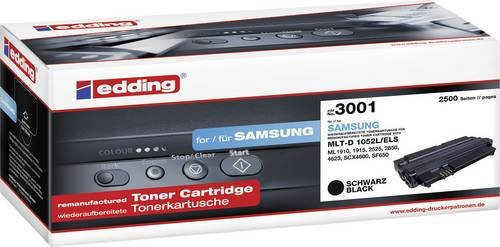 Edding Toner EDD-3001 kompatibel mit Samsung MLT-D1052L, Schwarz, für Laserdrucker - Bild 1