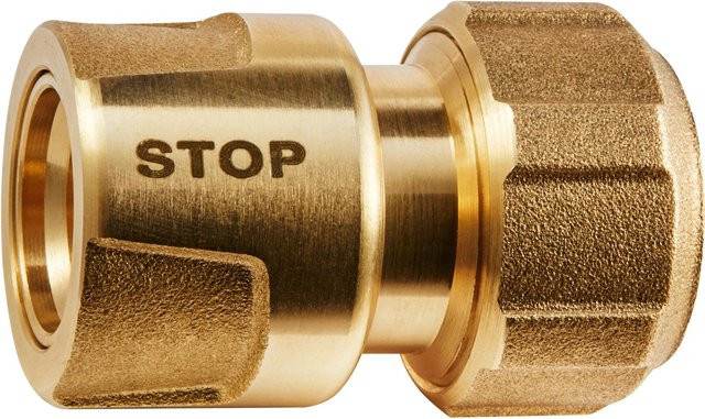 Geka plus Schlauchstück Trinkwasser 13 mm 1/2 Zoll mit Wasserstopp und Quick Coupling - Bild 1
