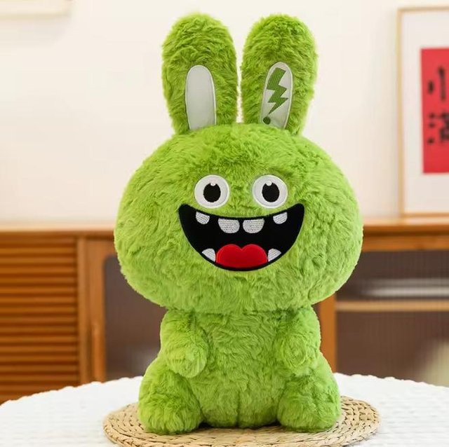 Yiran toy Haha Hase Plüschtier, Kaninchenpuppe, Grün, 30cm - Bild 1