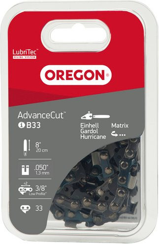 OREGON Halbmeißelzahn-Ersatzkette, 33 TG, 200 mm, grau - Bild 1