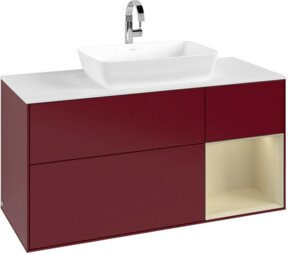 V&B Waschtischunterschrank Finion in Weiß lackiert, Breite: 120 cm, Tiefe: 50,1 cm, Höhe: 50,1 cm - Bild 1