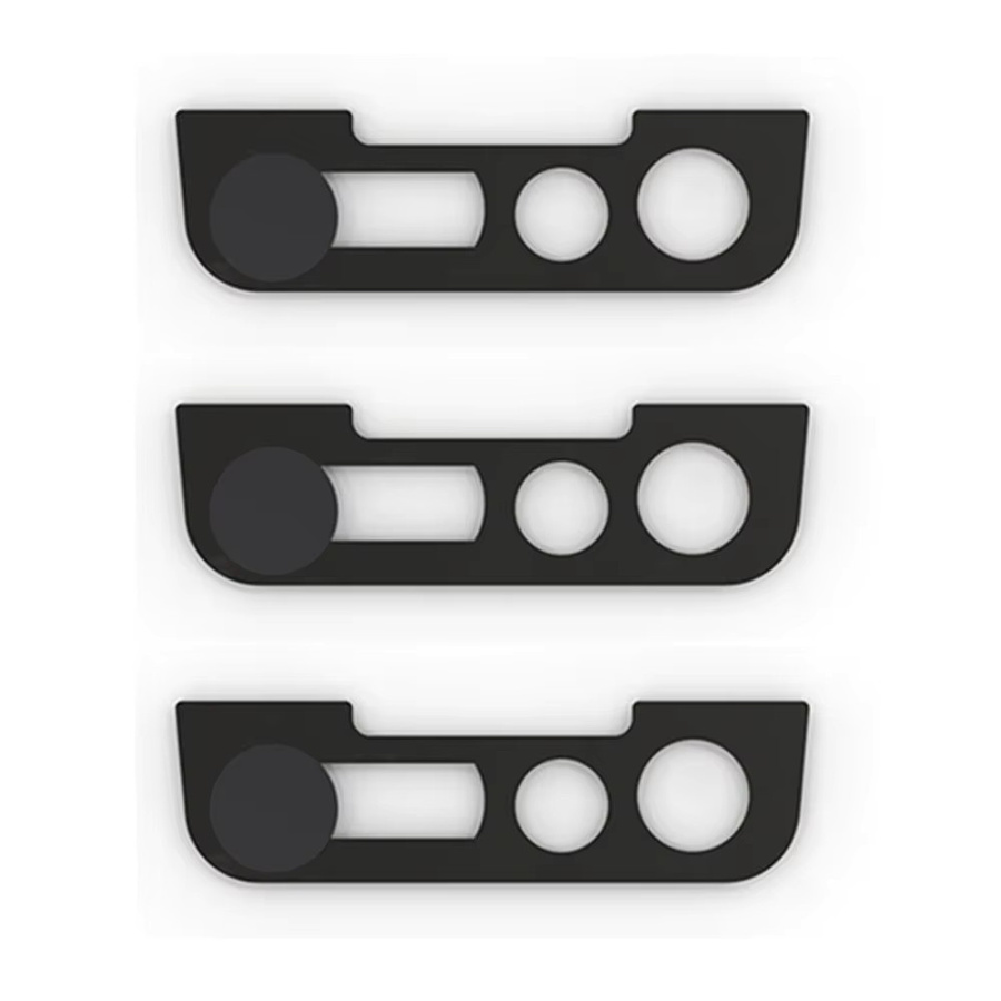 Metall Webcam Abdeckung und Kamera Objektiv Aufkleber für iPhone 13 Serie in Schwarz - Bild 2